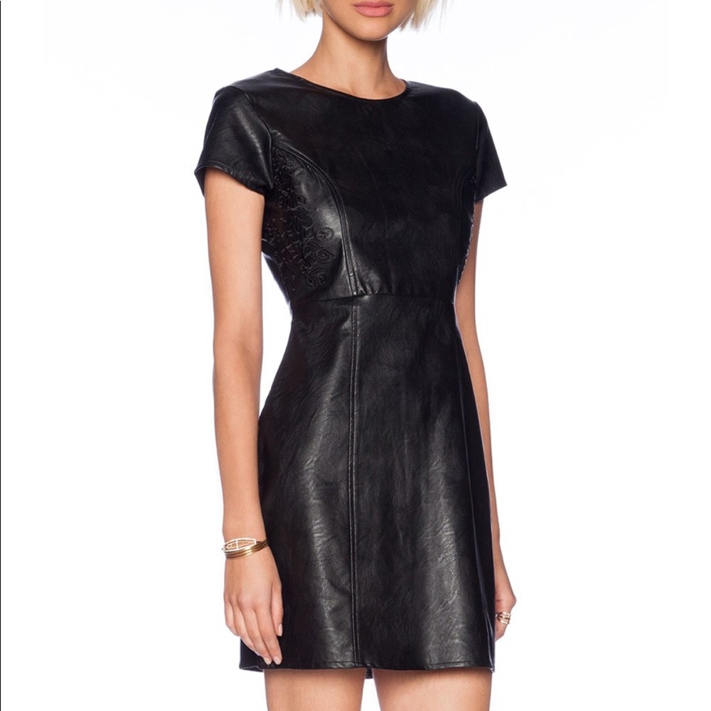 Faux Leather Dress - MINKPINK